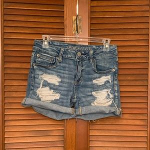 American Eagle Distressed Denim Shorts